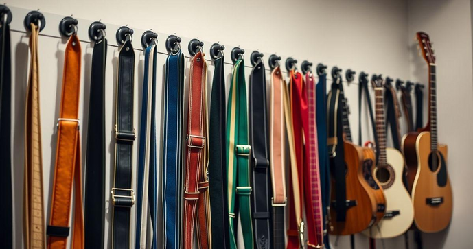 Como escolher a correia de guitarra perfeita para seu estilo